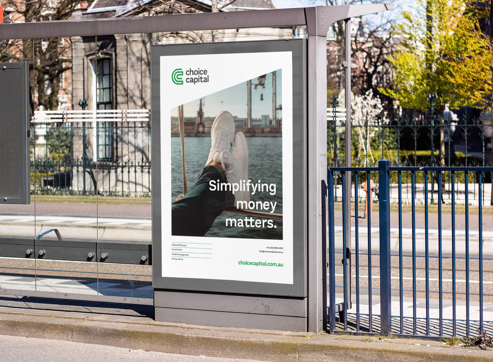 Choice Capital - Brand and Website - Finance A1 Poster Bus Shelter Design | Atollon - a design company