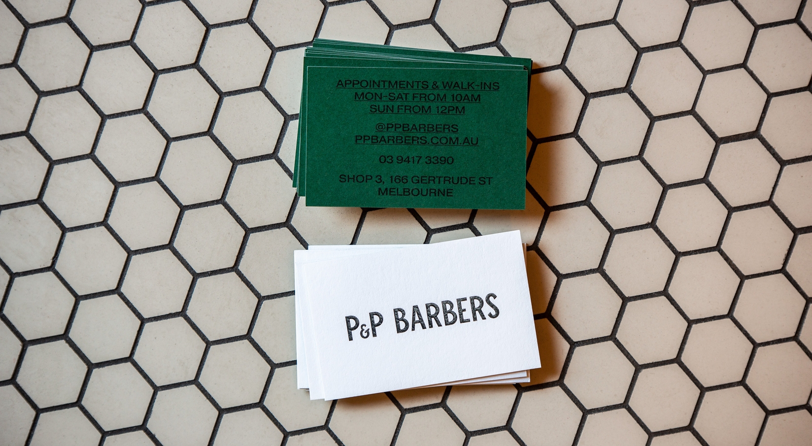 PP Barbers - Brand and Website - Business Card | Atollon - a design company
