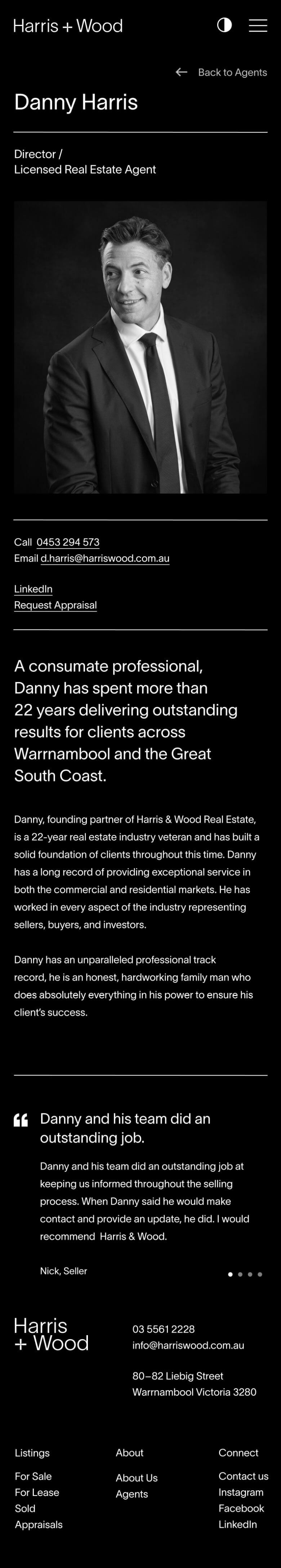 Harris Wood Real Estate - Brand and Website - Digital UX | Atollon - a design company