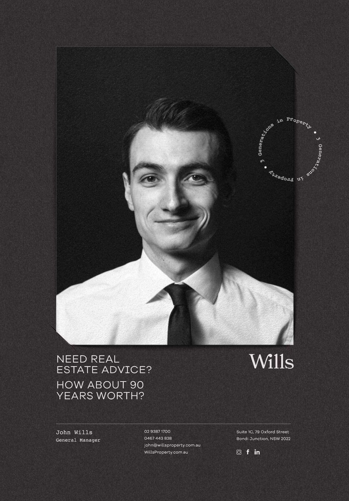 Wills Property - Real Estate Agent Flyer Brand & Website | Atollon - a design company