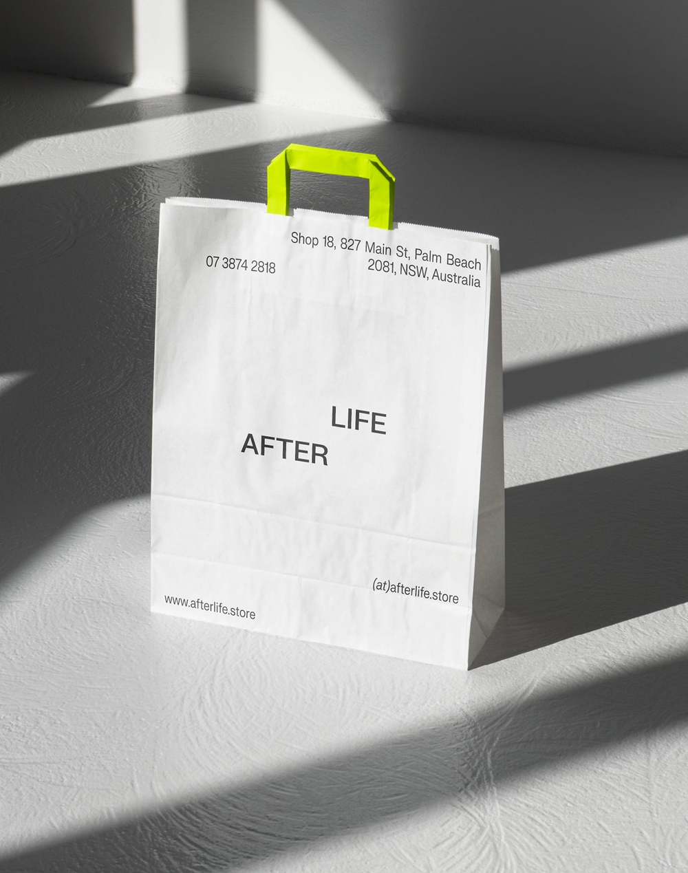Afterlife - Store Paper Bag - Brandmark | Atollon - a design company