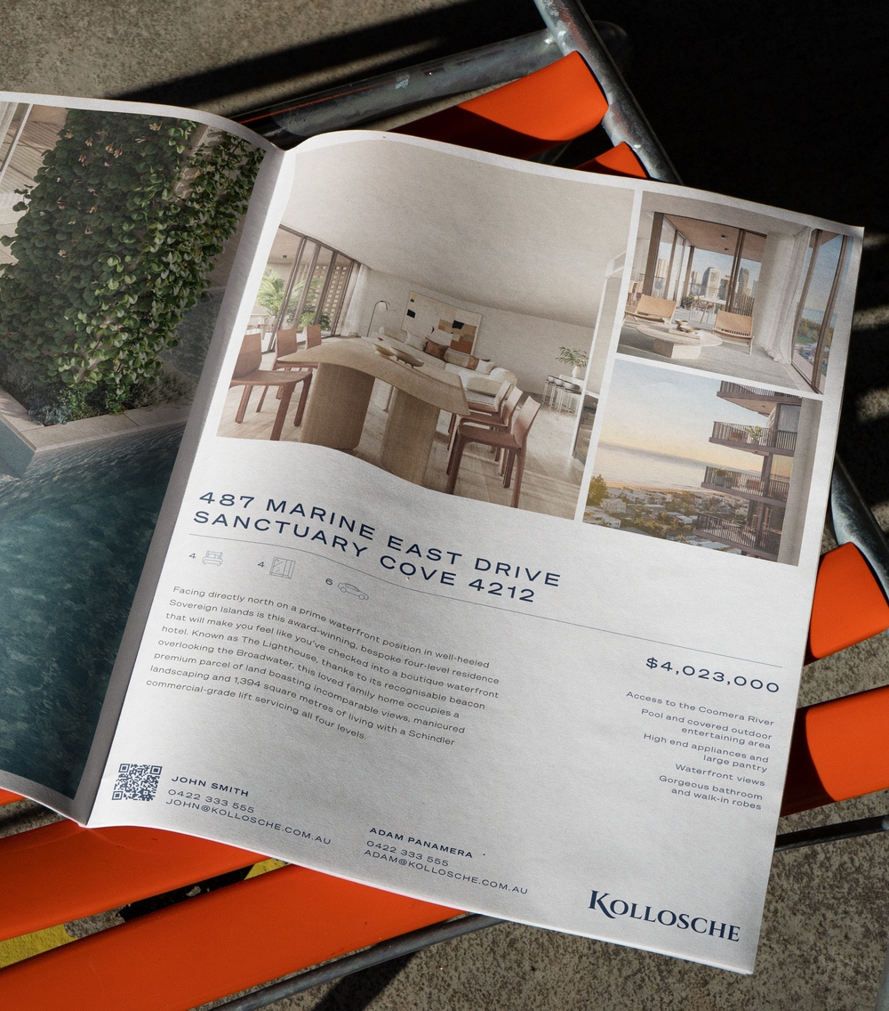 Kollosche Real Estate - Newspaper - Print Advertising - Luxury Begins Here | Atollon - a design company