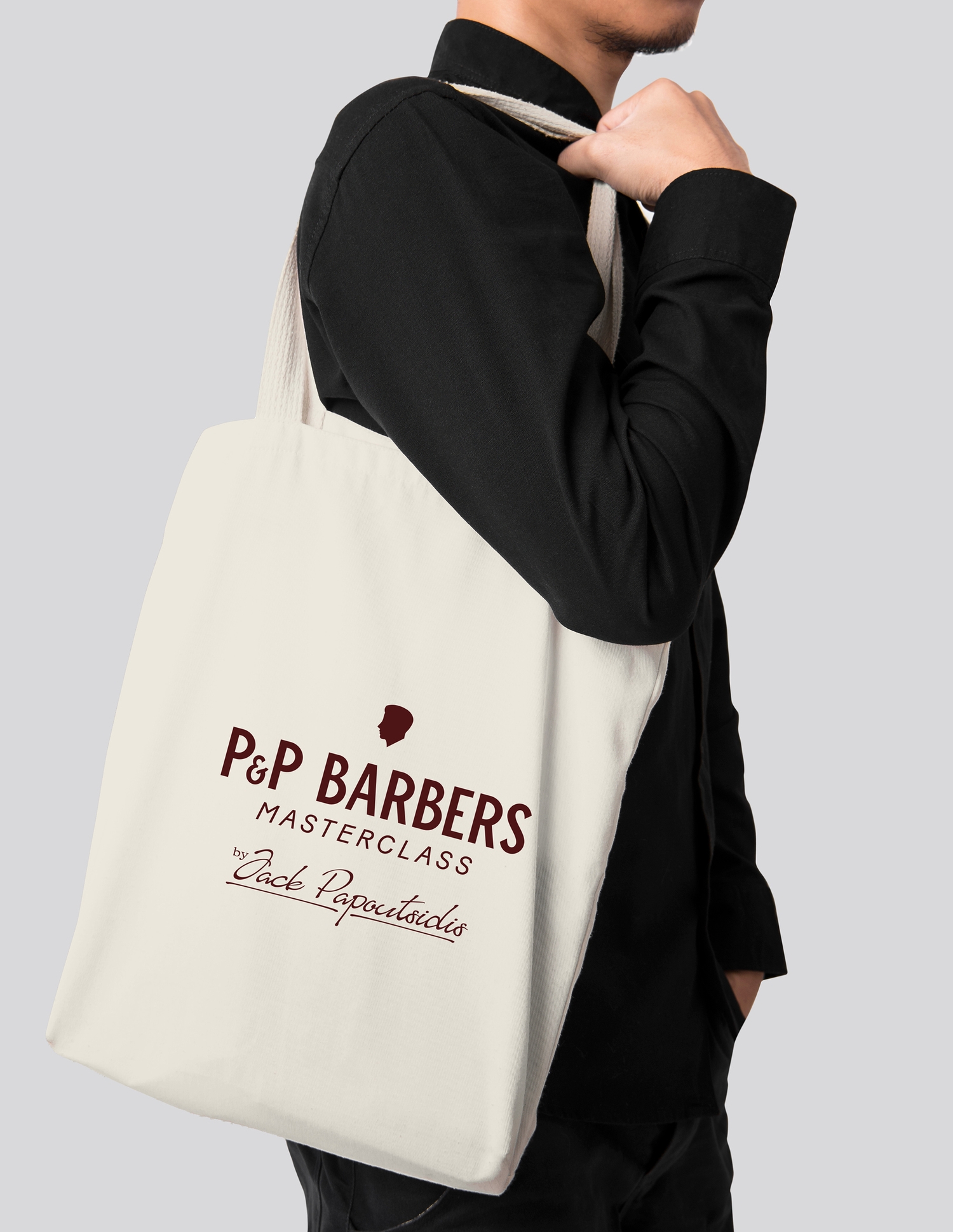 PP Barbers - Brand Masterclass Jack Papoutsidis Totebag - Men's Barbering | Atollon - a design company