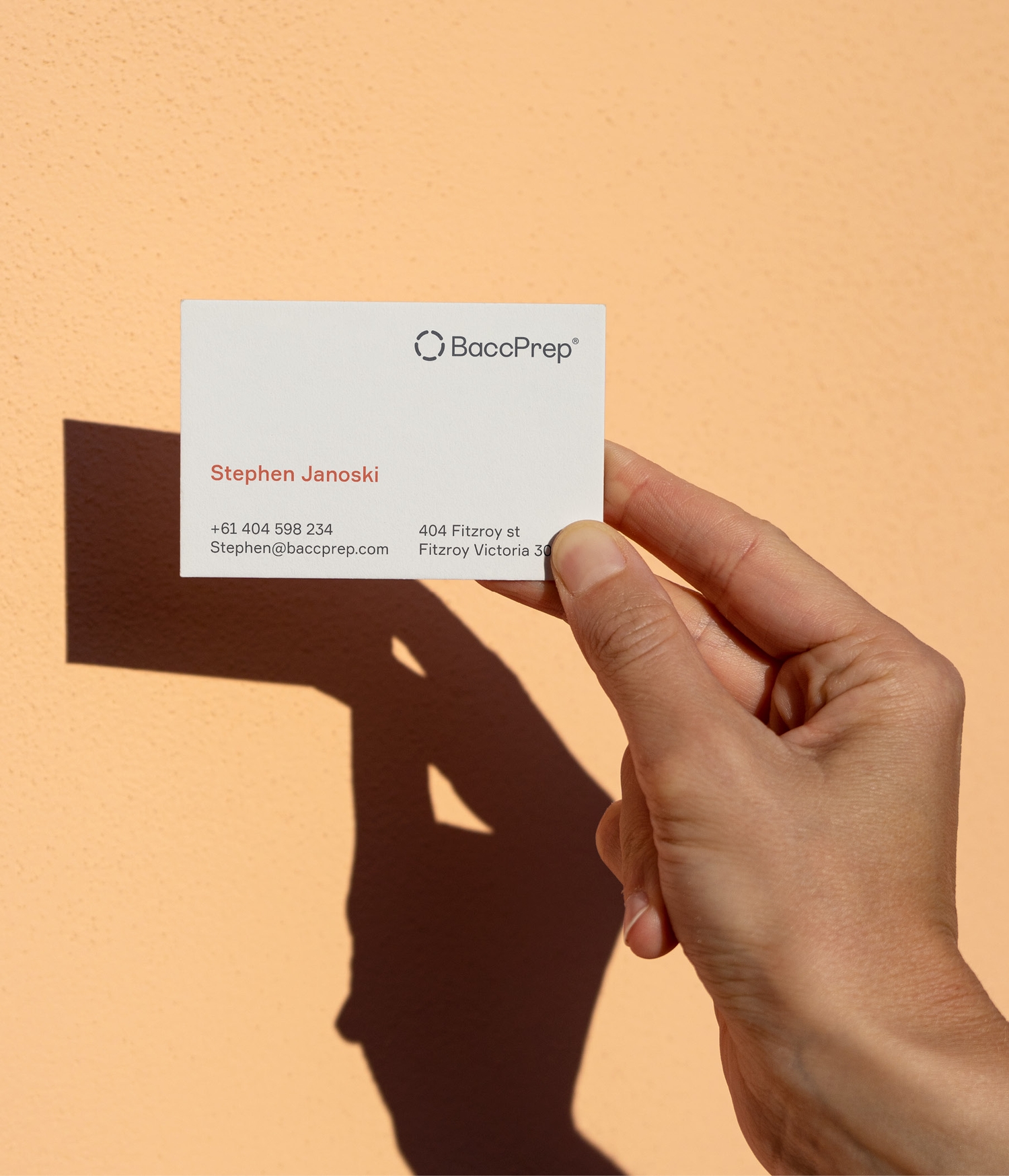 BaccPrep business cards