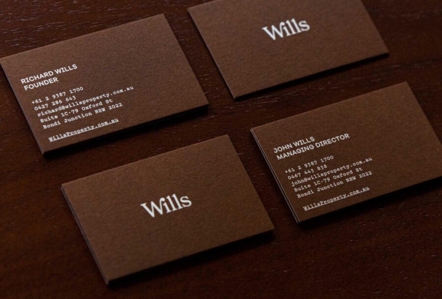 Wills Property - Real Estate - Business Cards