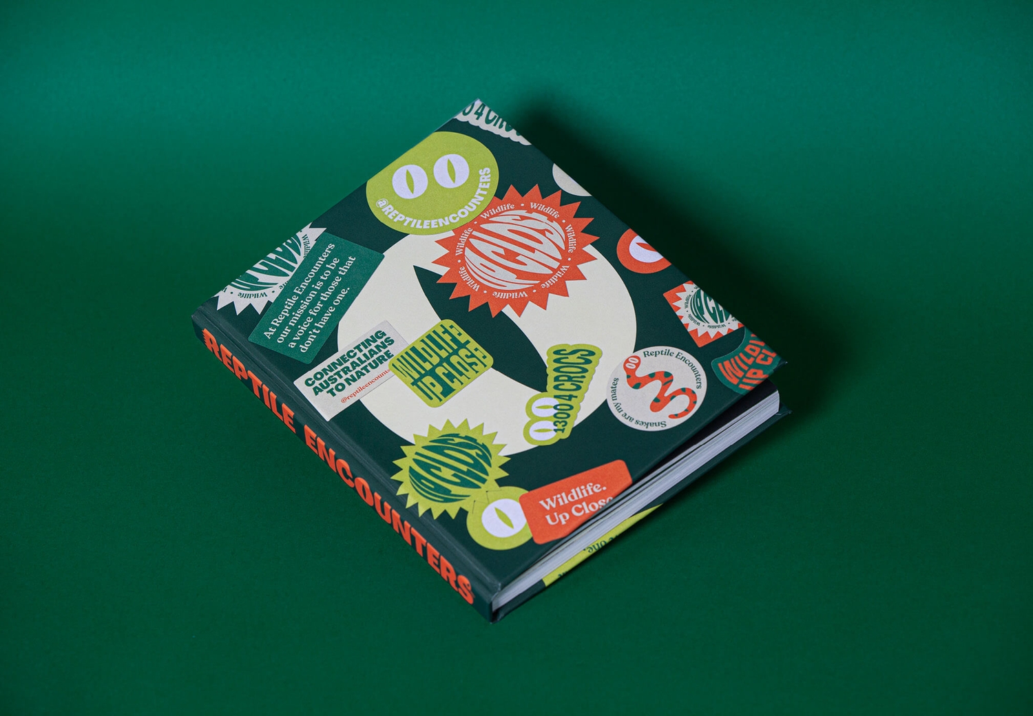 Reptile Encounters - Brandbook Sticker Cover | Atollon - a design company