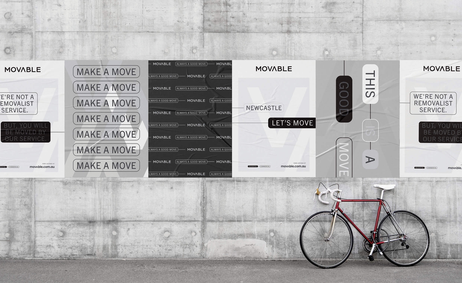 Movable - Brand and Website - Real Estate Street Poster Design | Atollon - a design company