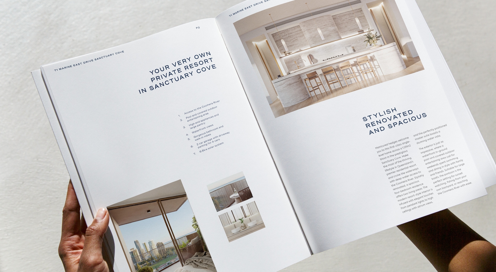 Kollosche Real Estate - A4 Property Brochure Full Spread - Print Advertising | Atollon - a design company