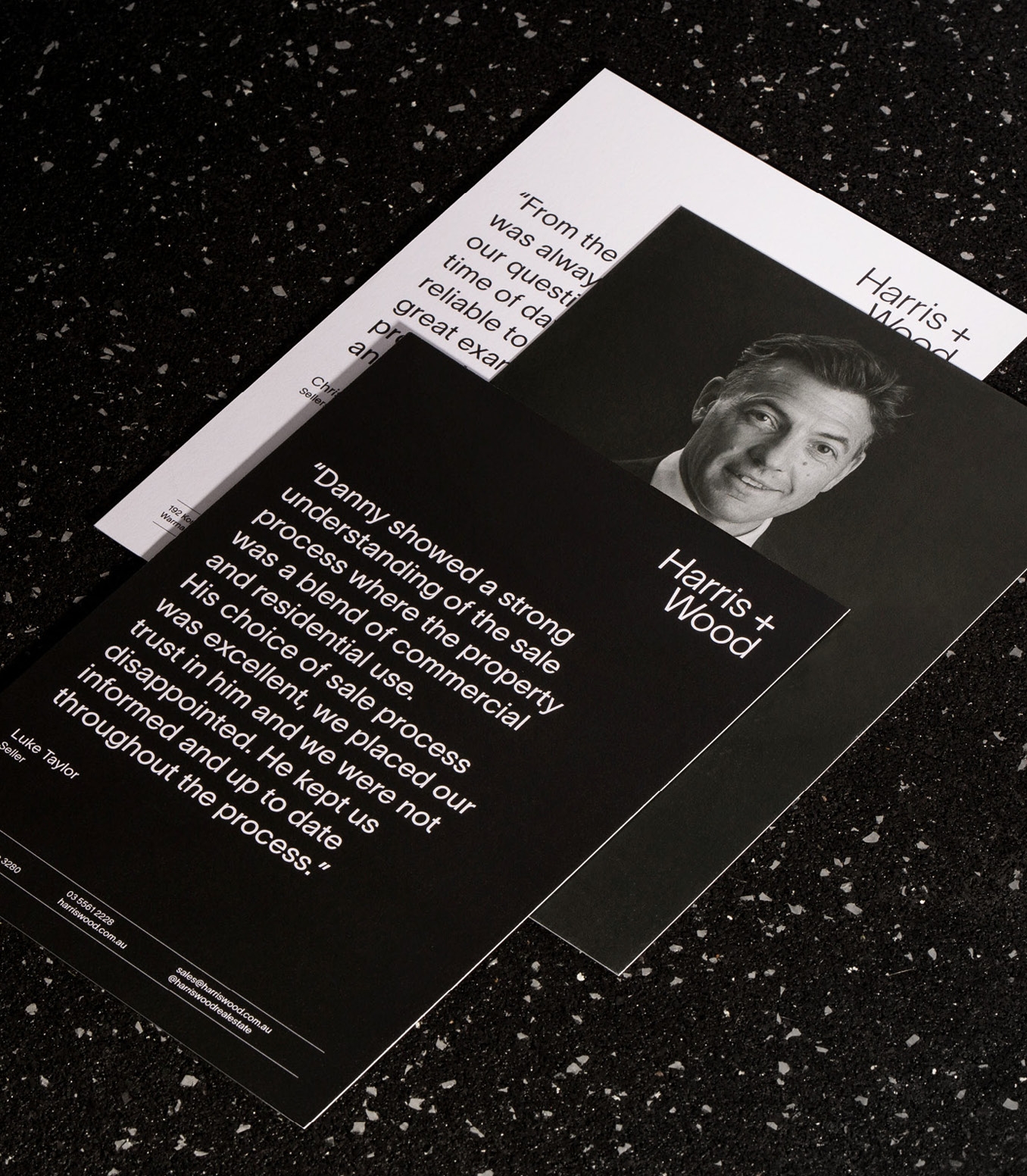 Harris Wood Real Estate - Brand and Website - Danny Harris Flyer Mockup | Atollon - a design company