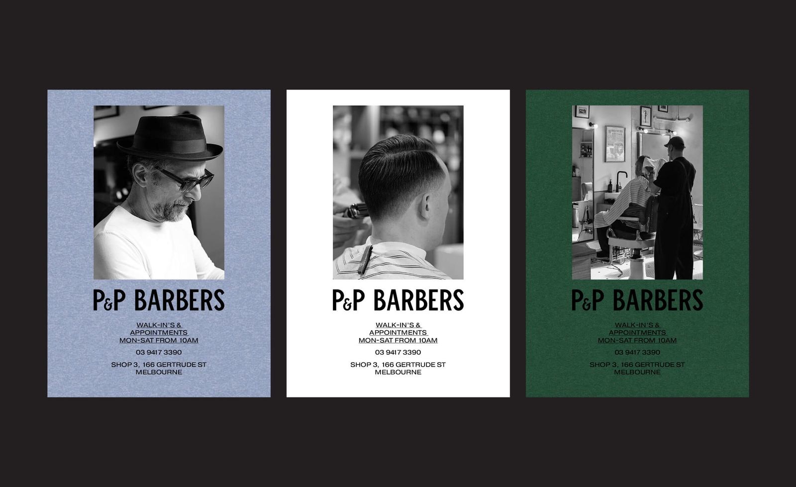 PP Barbers - Brand & Website - A5 Flyer | Atollon - a design company