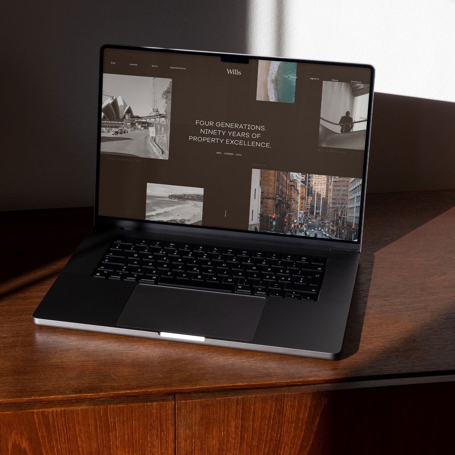 Wills Property - Laptop UX Mockup Branded & Website | Atollon - a design company